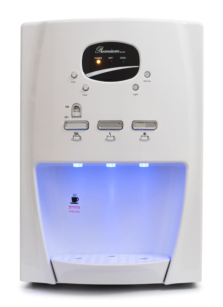Premium compact mechanical water dispenser by SPIRIT Water Pro Cyprus — silver finish front view