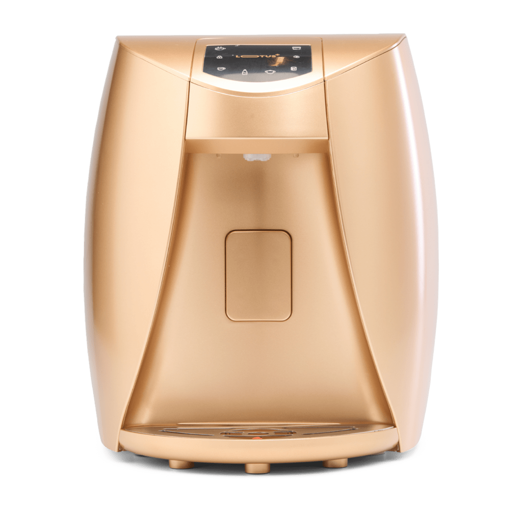 SPIRIT Lotus+ UV countertop water dispenser with UV LED in gold