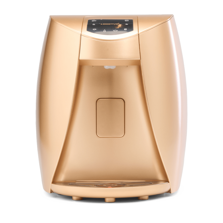 SPIRIT Lotus+ UV countertop water dispenser with UV LED in gold