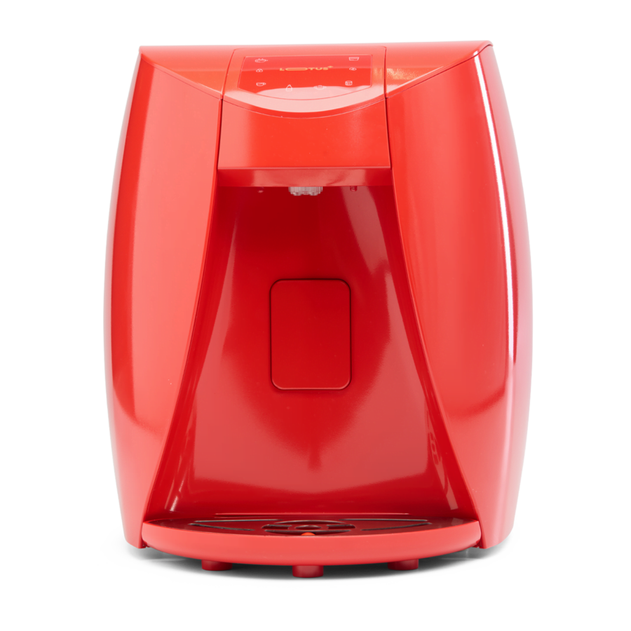 SPIRIT Lotus+ UV countertop water dispenser with UV LED in red