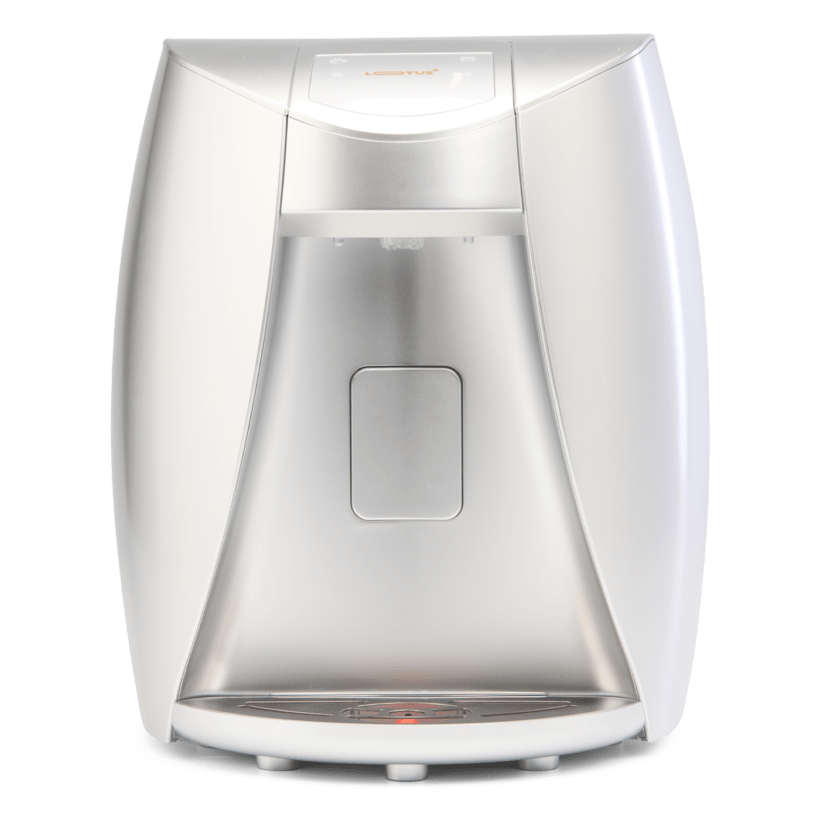 SPIRIT Lotus+ UV countertop water dispenser with UV LED in silver