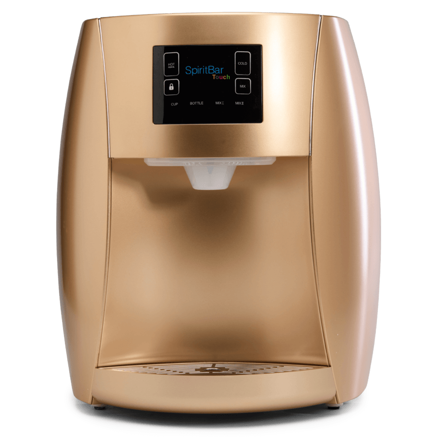 Spirit Bar compact designer water dispenser by SPIRIT — premium gold finish