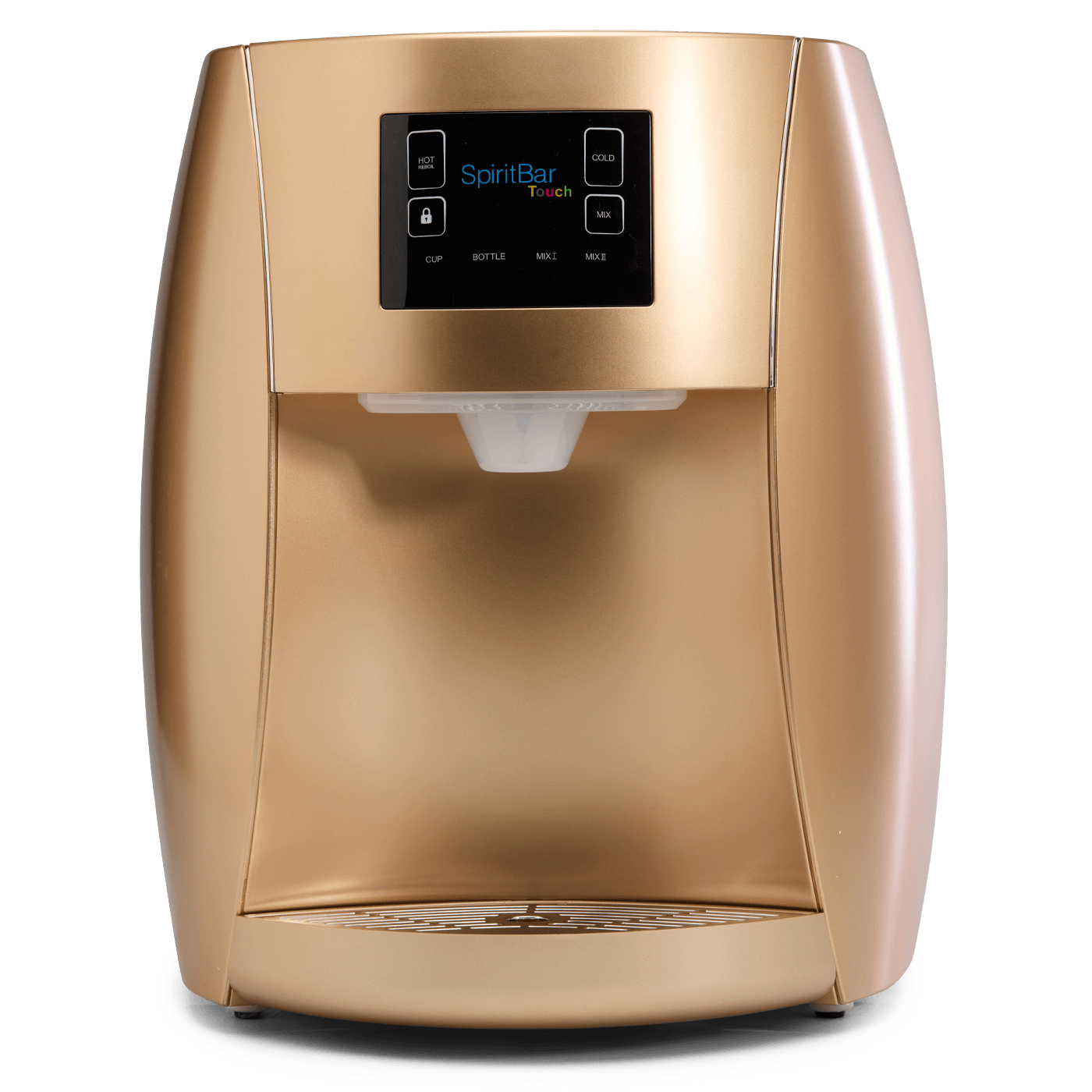 Spirit Bar compact designer water dispenser by SPIRIT — premium gold finish