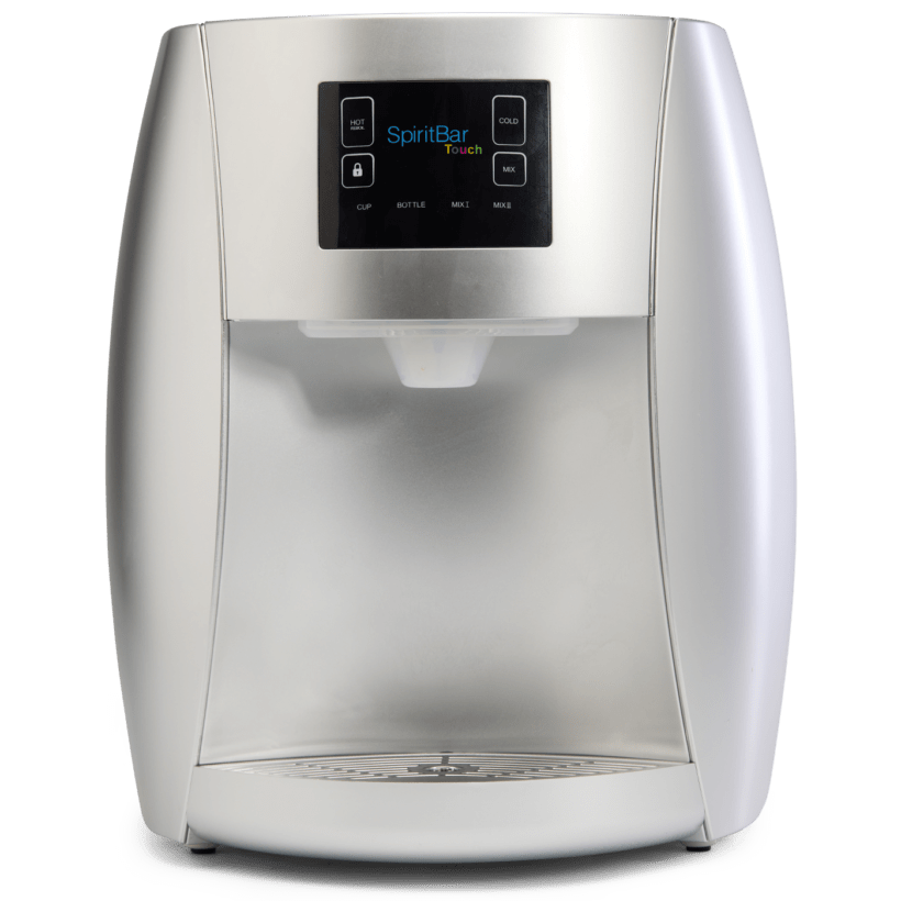 Spirit Bar compact designer water dispenser by SPIRIT — silver finish for modern Cyprus kitchens