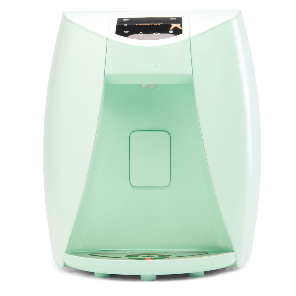 SPIRIT Lotus+ UV countertop water dispenser with UV LED in mint turquoise