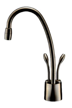 Stick Faucet designer drinking water tap by SPIRIT — brushed gold finish