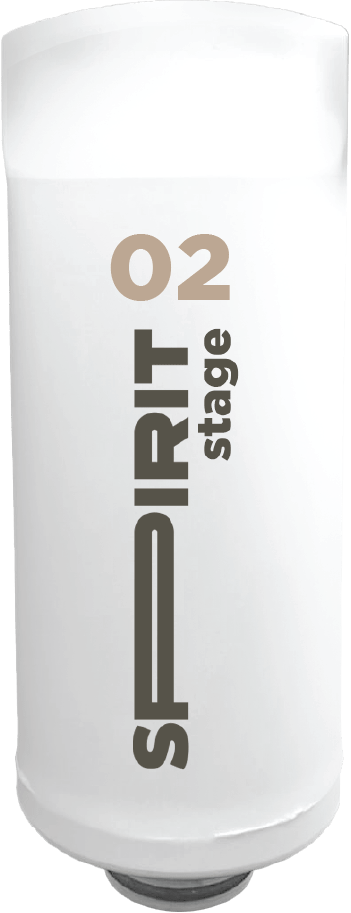 Spirit Filter Set cartridge close-up — multi-stage filtration for hard Cyprus water