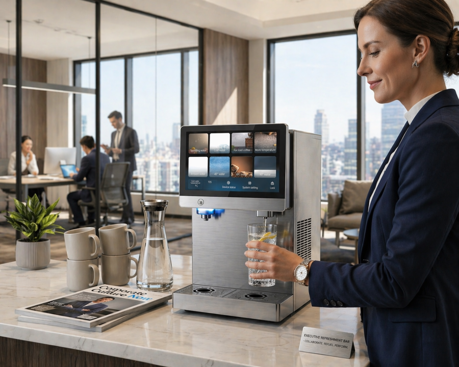 Spirit Sparkling premium brushed graphite 3-in-1 sparkling water dispenser for Cyprus homes and offices