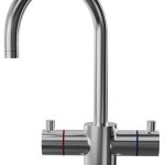 Infinity – Under-sink dual-tap with hot and cold water, brushed stainless steel | Image 101063